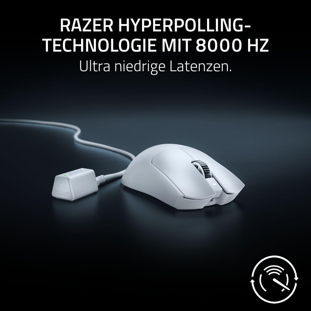 Razer Viper V3 HyperSpeed - Kabellose Esports Gaming-Maus - Focus Pro 30K DPI Sensor - bis zu 280 Std. Akku, Mechanische Maus-Switches 2th Generation - kabellose Abtastrate 4000Hz- PC/Mac | Schwarz