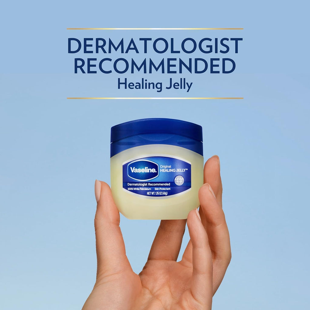 Vaseline Original Petroleum Jelly Moisturruiser Hautpflege für rissige, trockene Haut und Ekzemlinderung 6 x 250 ml