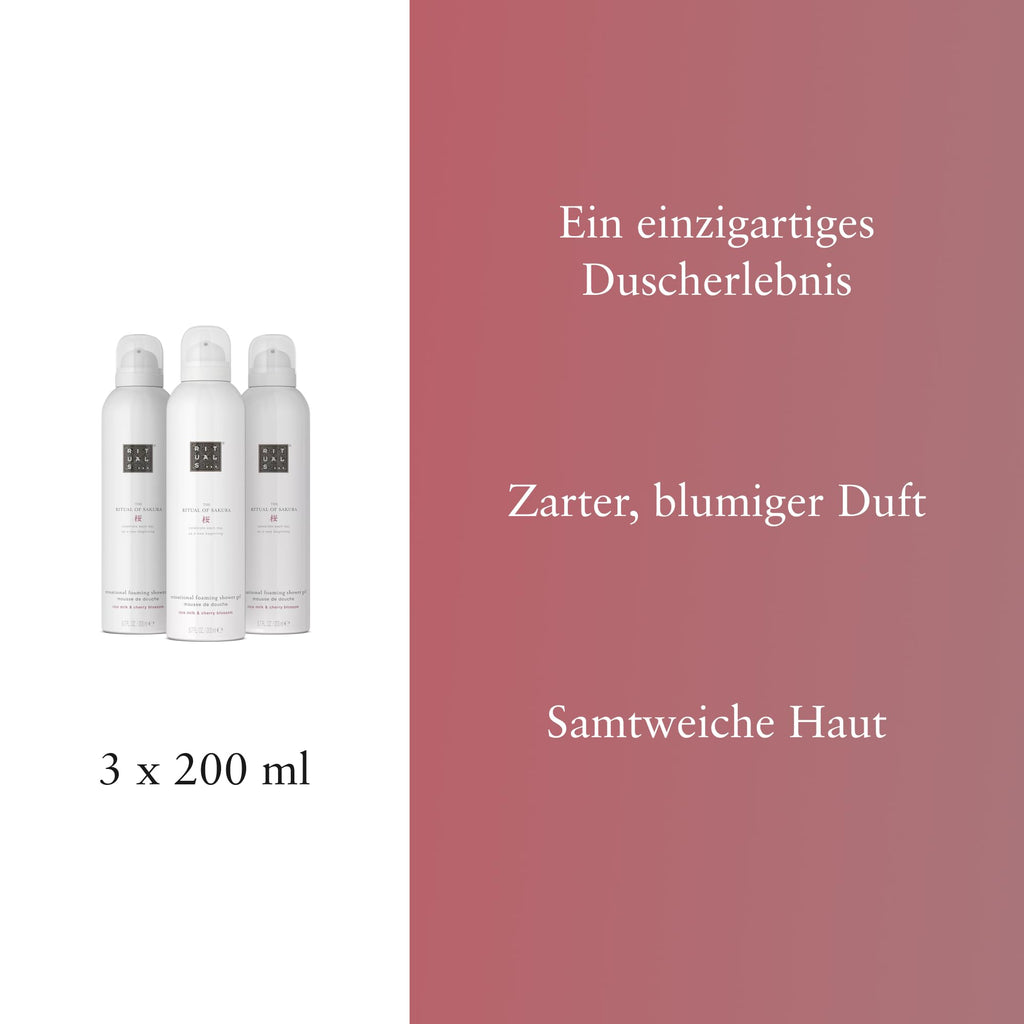 RITUALS Duschschaum Geschenkset, 3 x 200 ml