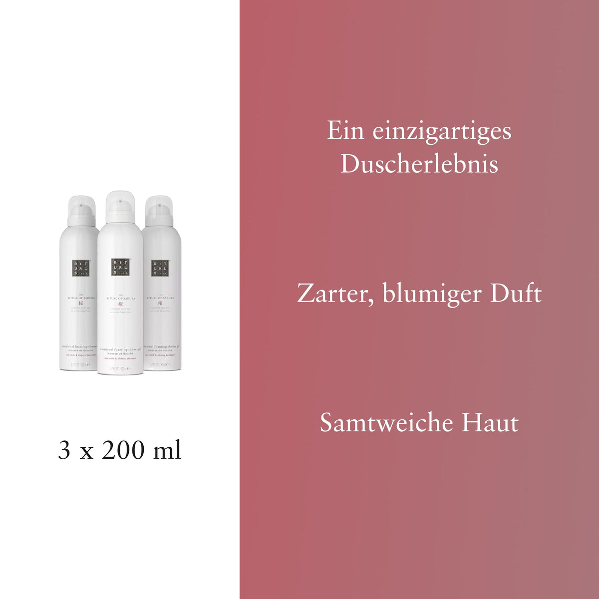 RITUALS Duschschaum Geschenkset, 3 x 200 ml