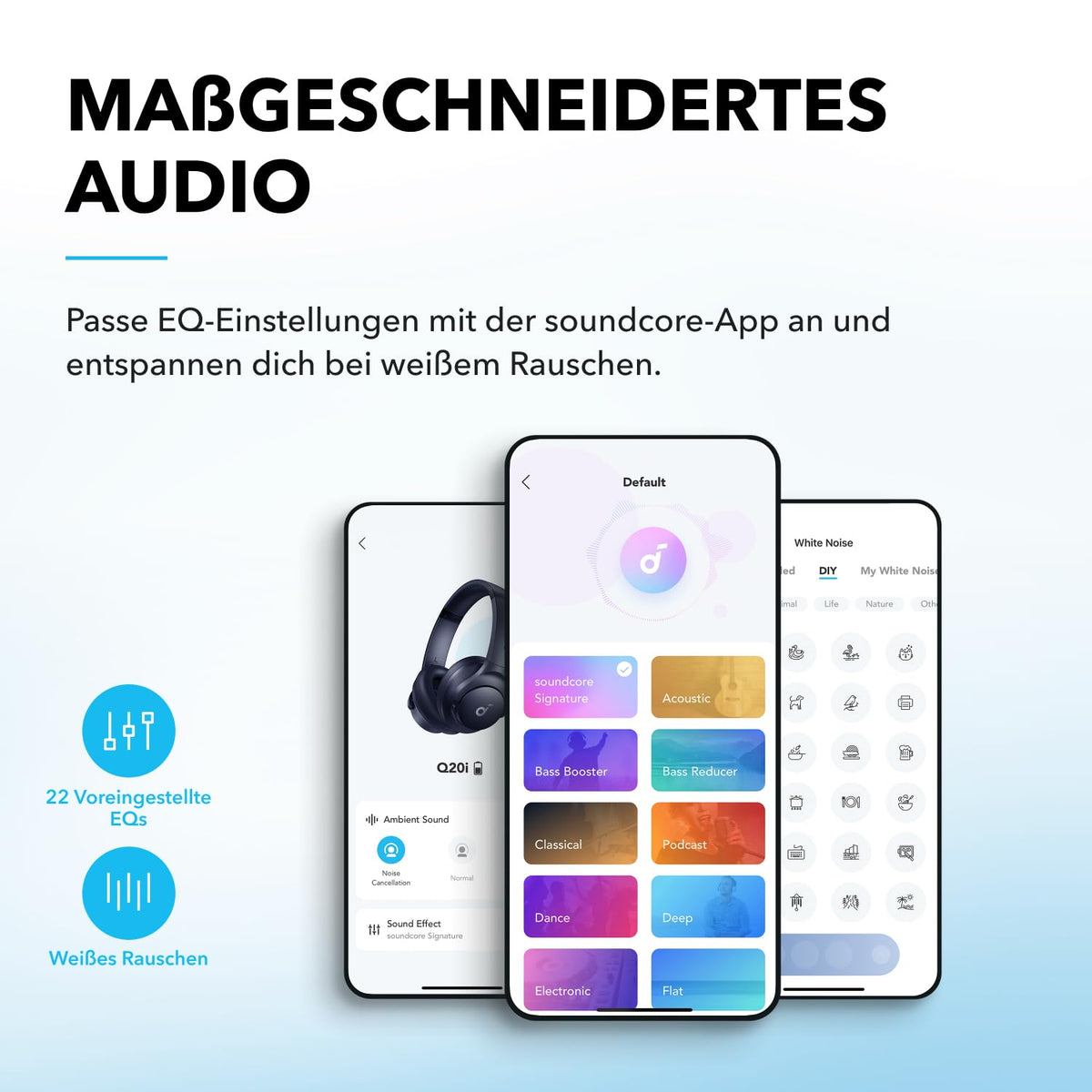 Soundcore by Anker Q20i kabelloser Bluetooth Over-Ear-Kopfhörer