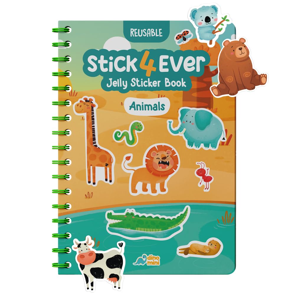 Stick4Ever Jelly Sticker Book® - for Kids - Waterproof