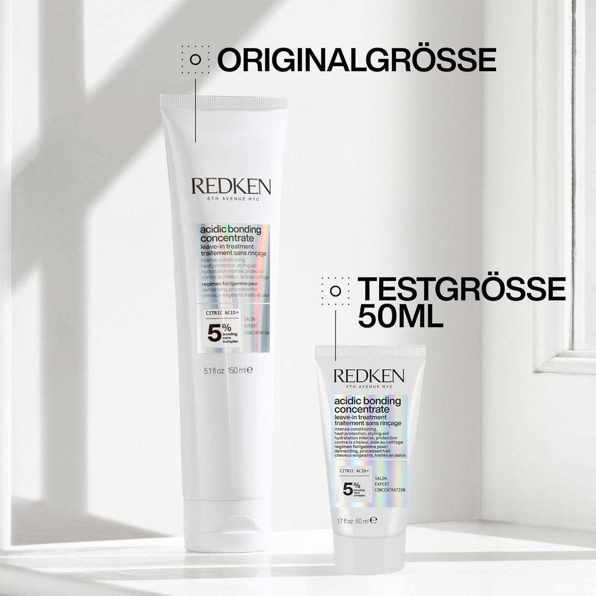 REDKEN Haarlotion mit intensivem Schutz vor Farbverlust, All-In-One Formel mit Hitzeschutz, Acidic Bonding Concentrate Leave-In Conditioner,