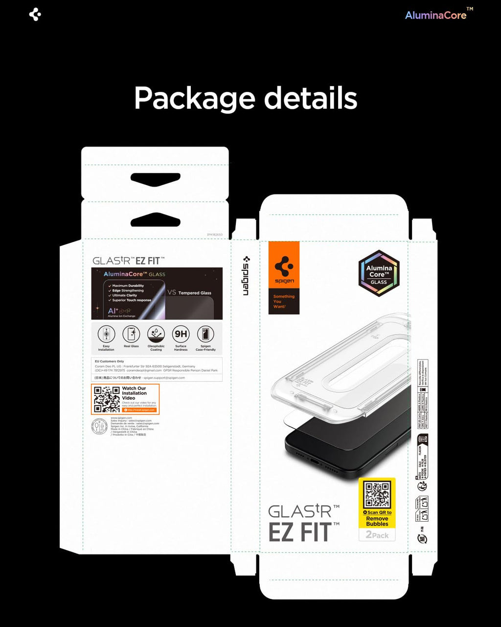 Spigen EZ Fit Schutzfolie [2 Stück] für iPhone 18 Pro, iPhone 17 Pro