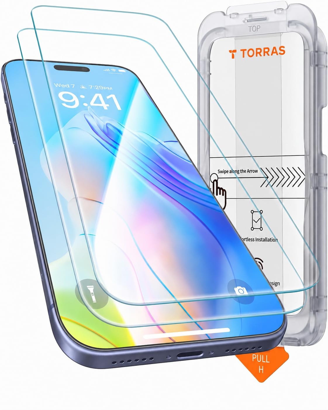 TORRAS für iPhone 18 Pro 9H+ Kratzfest Kameraschutz HD-Klares, Grau