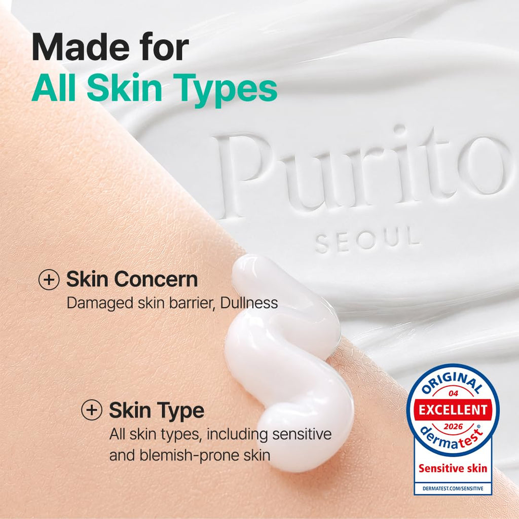 PURITO Panthenol 10% Cream für empfindliche Haut, 100 ml