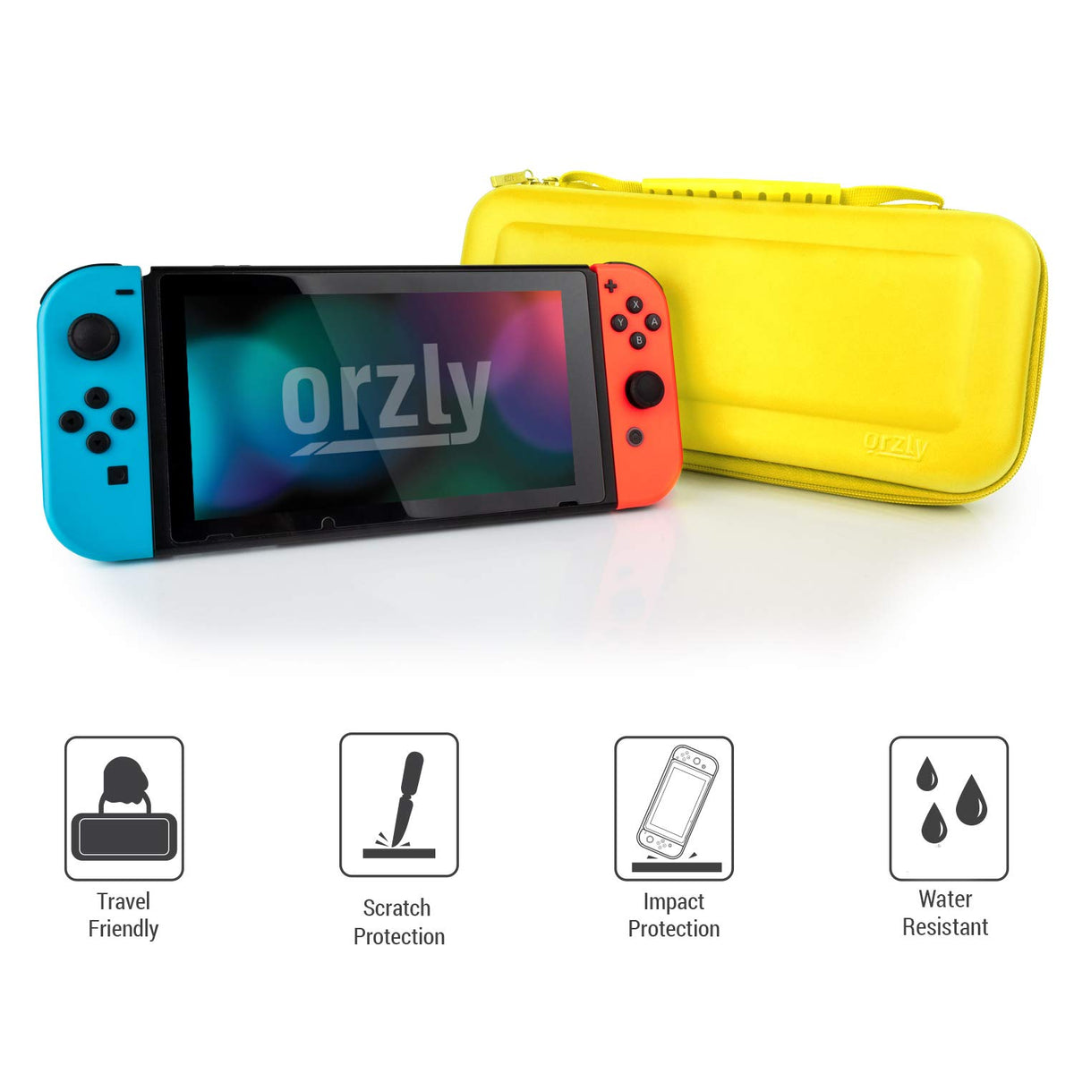 Orzly Tragetasche kompatibel mit Nintendo Switch Lite (2019) – Aufbewahrungstasche - Hartschalen Case/Hülle/Schutzhülle für die Verwendung mit der Nintendo Switch Lite Konsole & Accesoires - ROSA