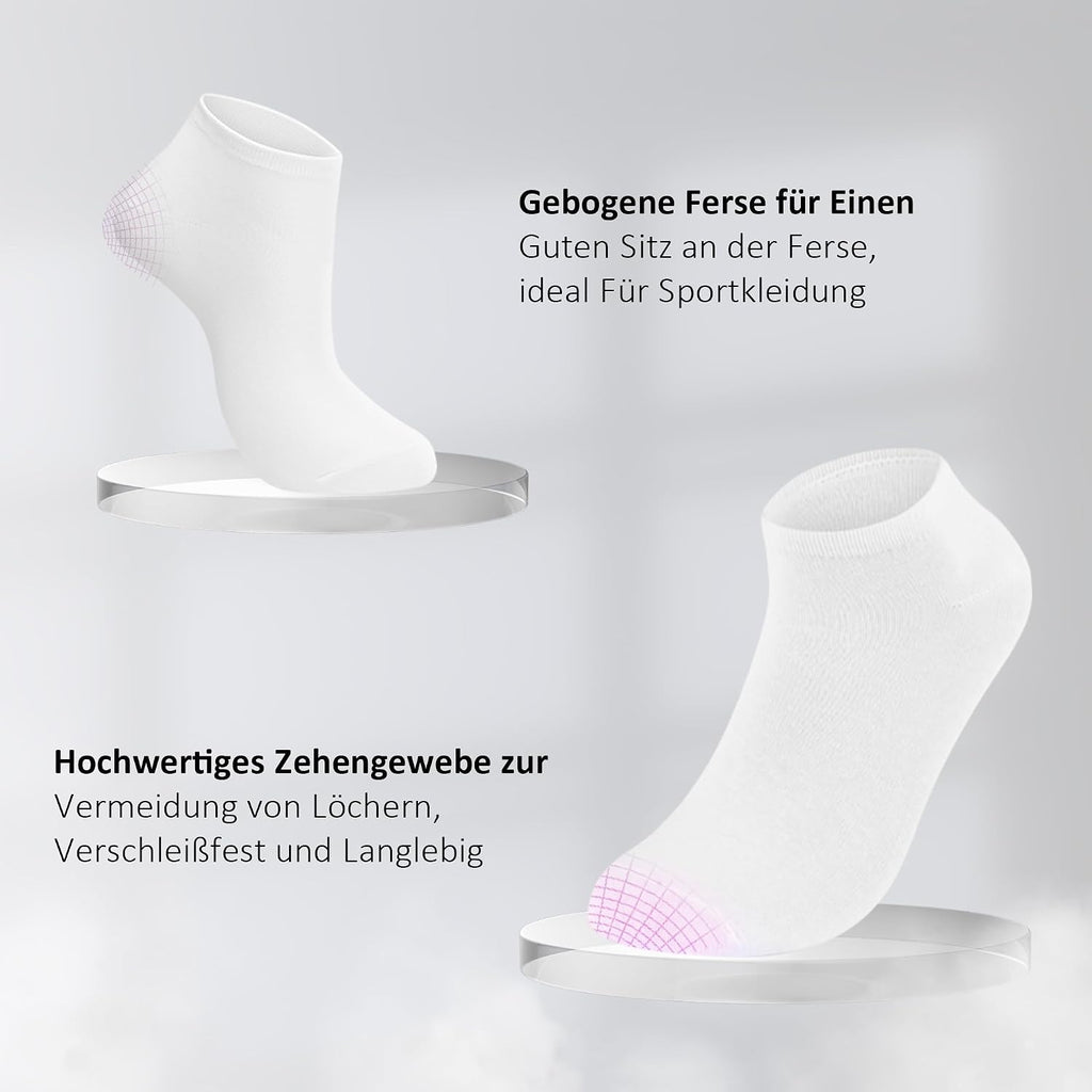 Chaussettes Basses Homme Femme lot de 12 Paires Socquette Sport Coton Socquettes Respirant Courtes Chaussette Femme Coton Courtes Bassese