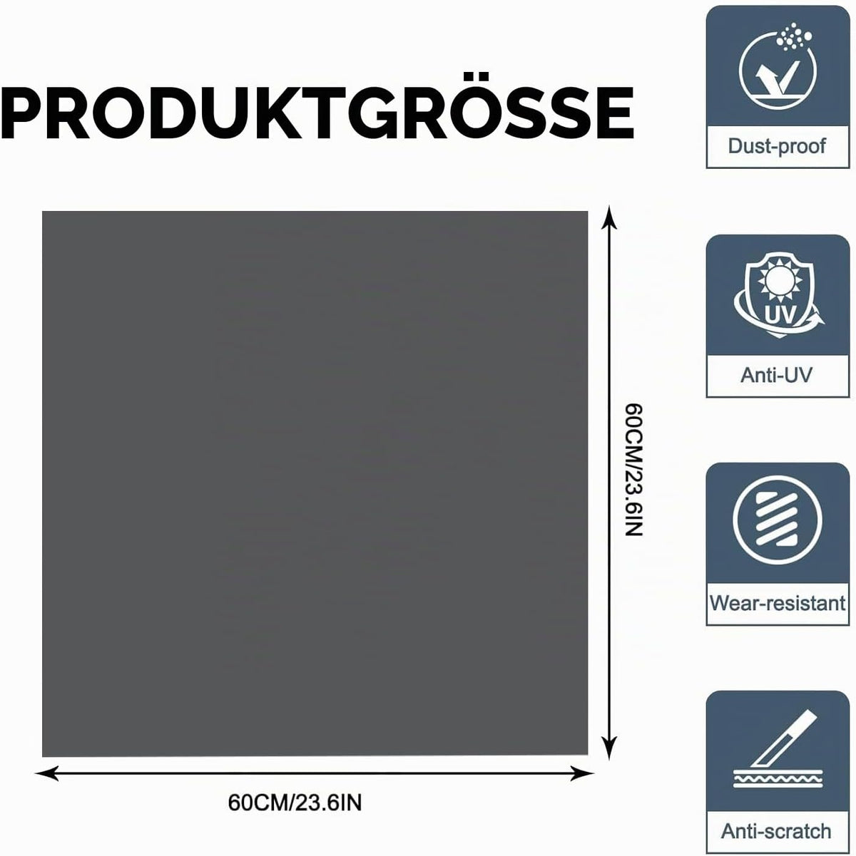 YeahBoom Waschmaschinenauflage 60x60cm,Waschmaschinenabdeckung Universal