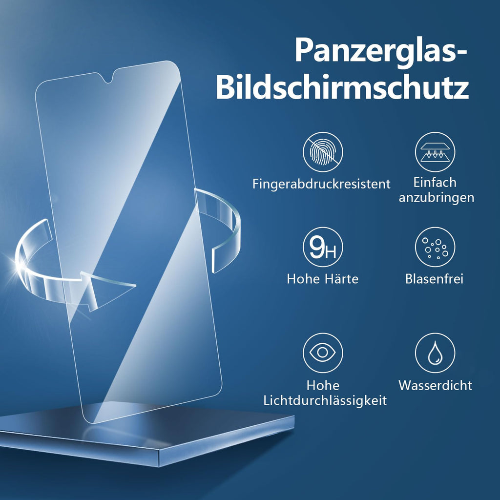 NEW'C Schutzfolie für Samsung Galaxy A35 5G für Panzerglas