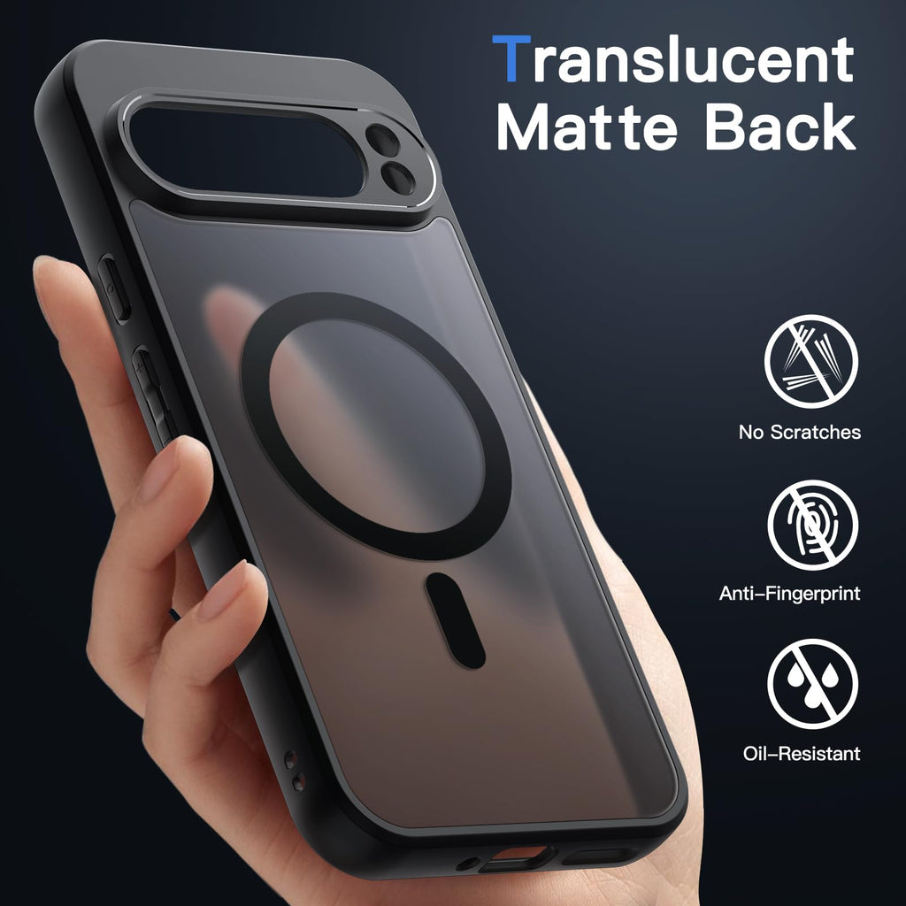 JETech Magnetische Hülle für Google Pixel 10/10 Pro, Obsidian