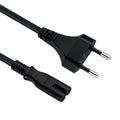 Mcbazel 1,5m Stromkabel C7 Eurostecker (Achterstecker), 2-poliges Netzkabel für PS5,PS4,PS3,PS2,PS1,Xbox, Smart-TV, Drucker, Radio & Monitor, Ersatz Kleingerätekabel, Schwarz