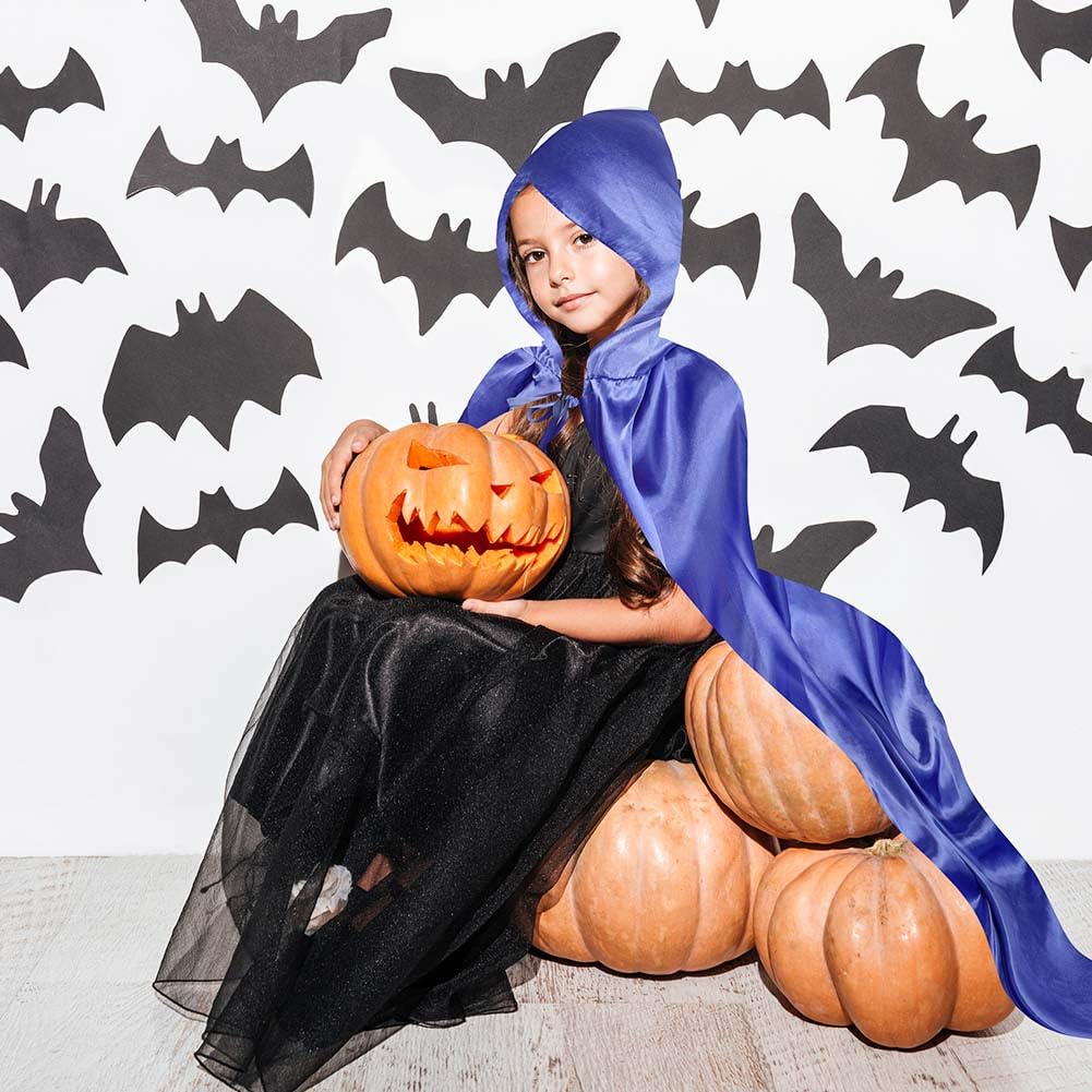 Aomig Cape à Capuchon, Déguisement Adulte Unisexe Costume, Cape Sorcier, Halloween Cosplay Costume Cape Longue Cape, Déguisement pour Halloween, Bal Masqué