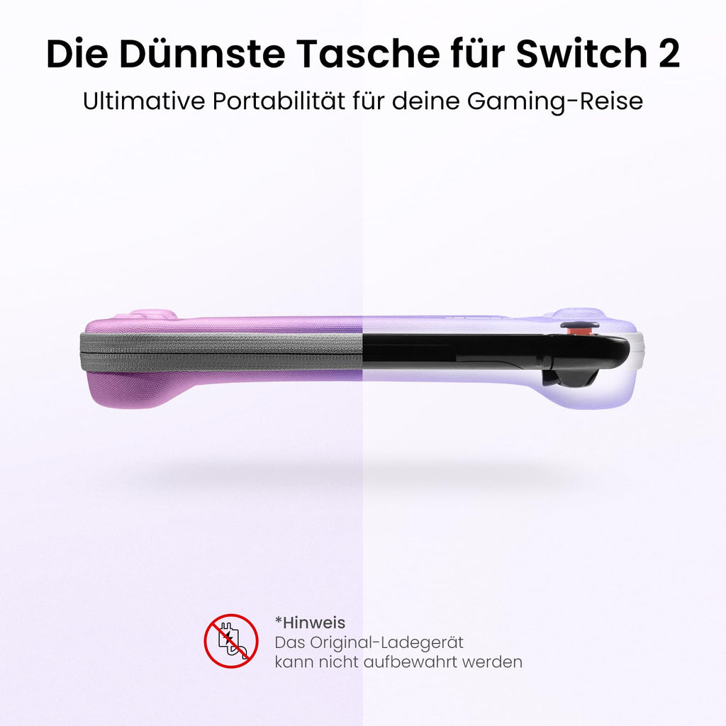 tomtoc Slim Tasche für Nintendo Switch 2, Schutz nach Militärstandard