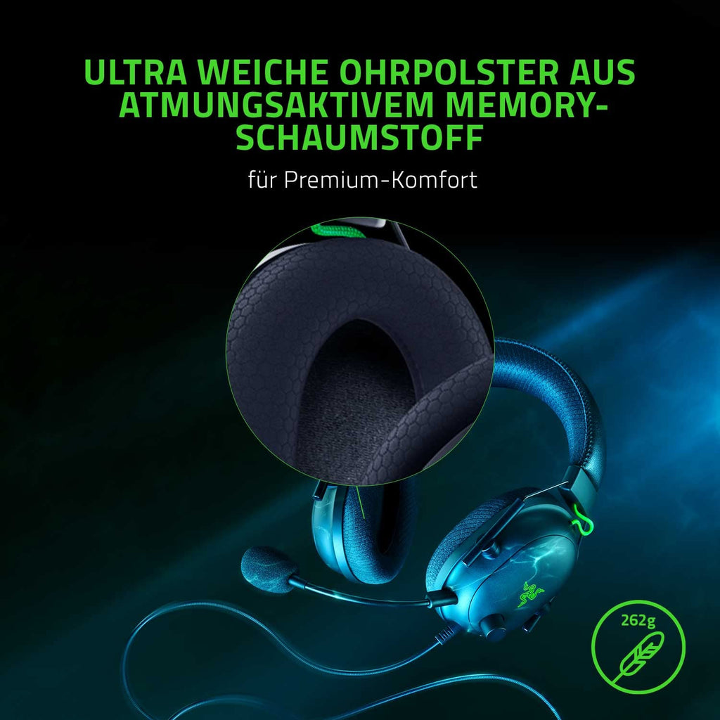 Razer BlackShark V2 X - Multi-Plattform kabelgebundenes Esports-Headset (Triforce 50mm Treiber, Erweiterte Passive Geräuschunterdrückung, 7.1 Surround Sound, Hyperclear Cardioid Mic) Grün