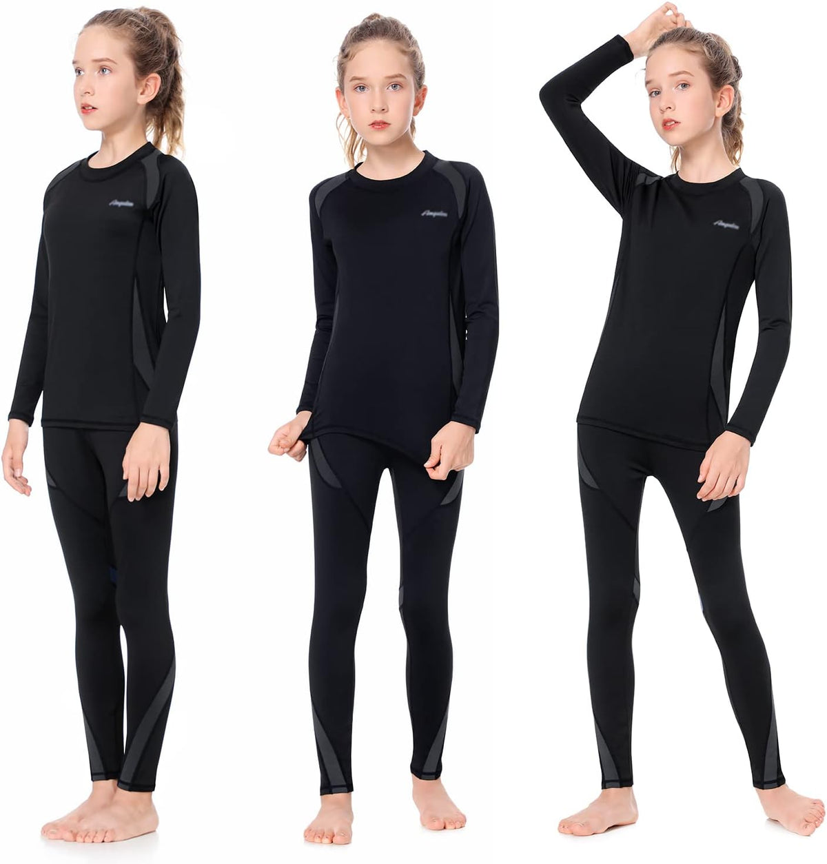Thermounterwäsche Kinder Skiunterwäsche Junge Funktionsunterwäsche Mädchen