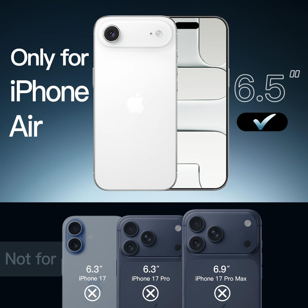 JETech Magnetische Hülle für iPhone 17, Durchsichtig