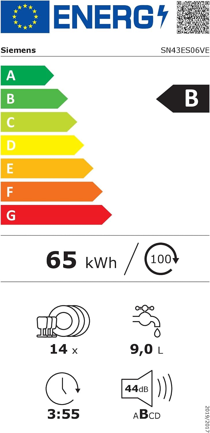 Siemens iQ300 Smarter Unterbau Geschirrspüler 60 cm SN43ES06VE