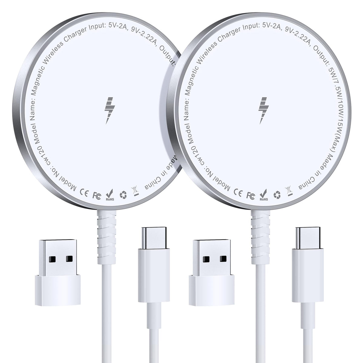 Mag-Safe Ladegerät für iPhone Ladestation: Starker Magnet Wireless Charger