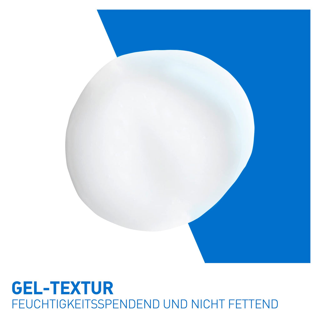 CeraVe Feuchtigkeitsspendende Gesichtscreme für normale bis trockene Haut, Ultraleichte Formel, Mit Hyaluron, Niacinamid und 3 essenziellen Ceramiden