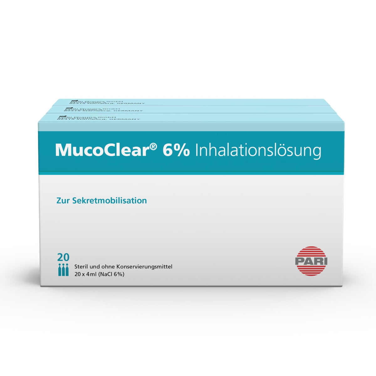 PARI NaCl 0,9% Inhalationslösung - isoton (0,9% Kochsalz),60 x 2,5 ml