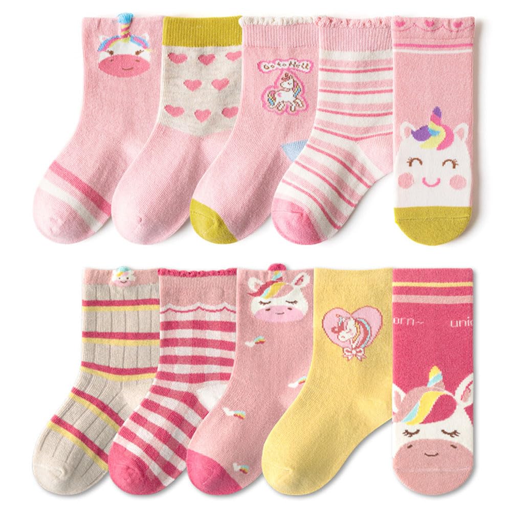 FedMois 10 Paires Chaussettes chaudes hiver en Coton Garçons Filles Socquette Enfant