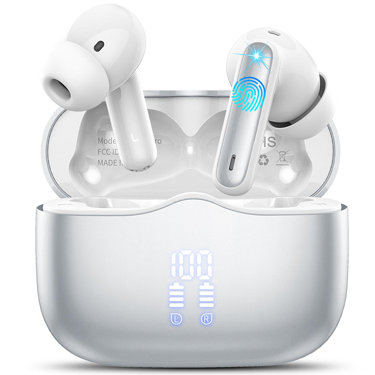 Bluetooth Kopfhörer, Kopfhörer Kabellos Bluetooth 5.4, Tiefer Bass Ohrhörer