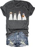 Halloween-Kürbis-Shirts für Damen, Herbst-T-Shirts, niedliche grafische Herbst-Shirts, Thanksgiving-Oberteile