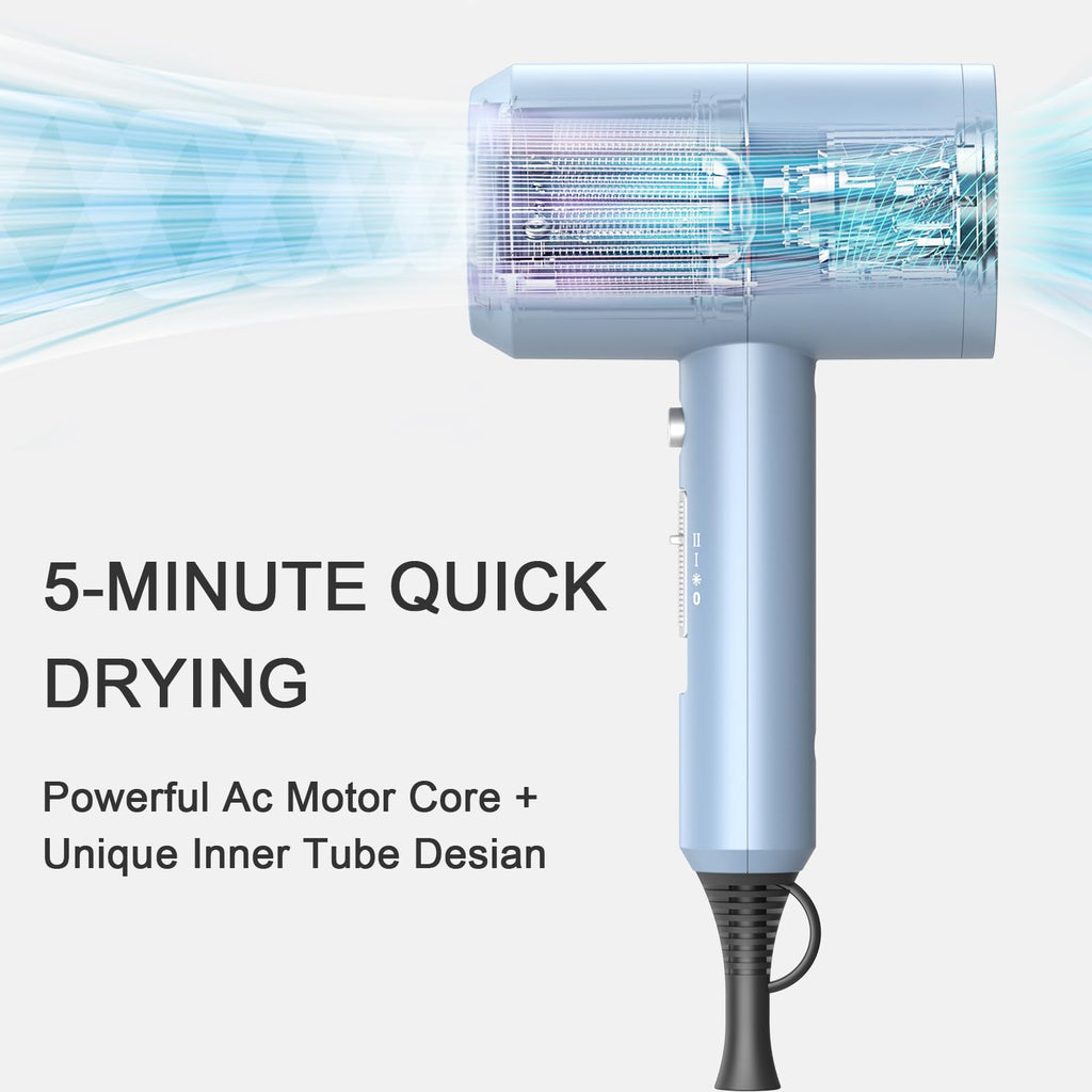Ionen Föhn AC Motor 1800W Haartrockner slopehill Schnelltrocknen Hair Dryer
