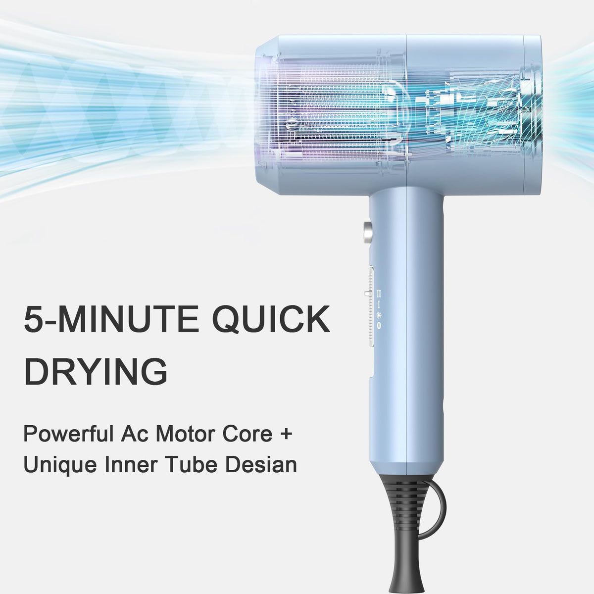 Ionen Föhn AC Motor 1800W Haartrockner slopehill Schnelltrocknen Hair Dryer