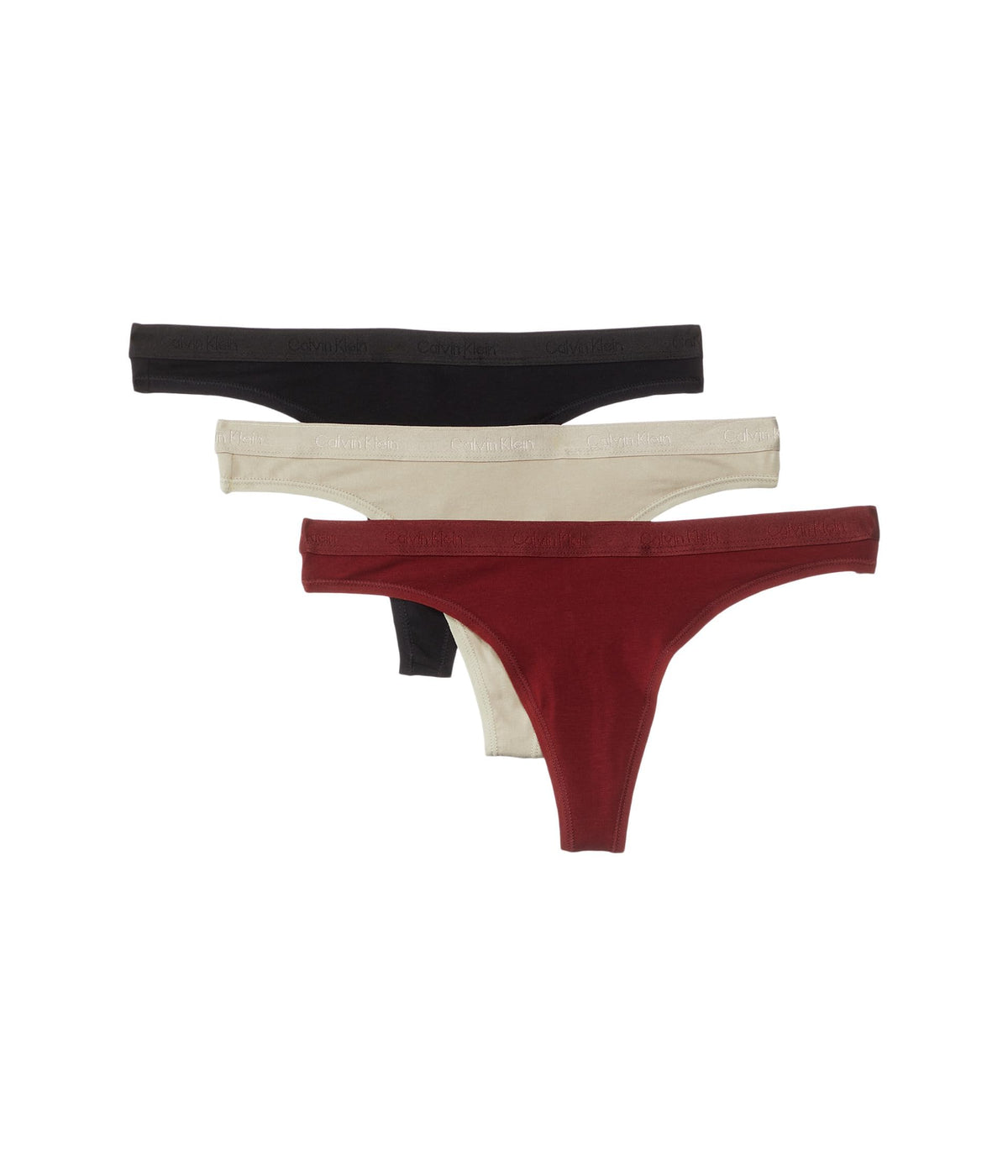 Calvin Klein Damen 3er Pack Strings mit Stretch