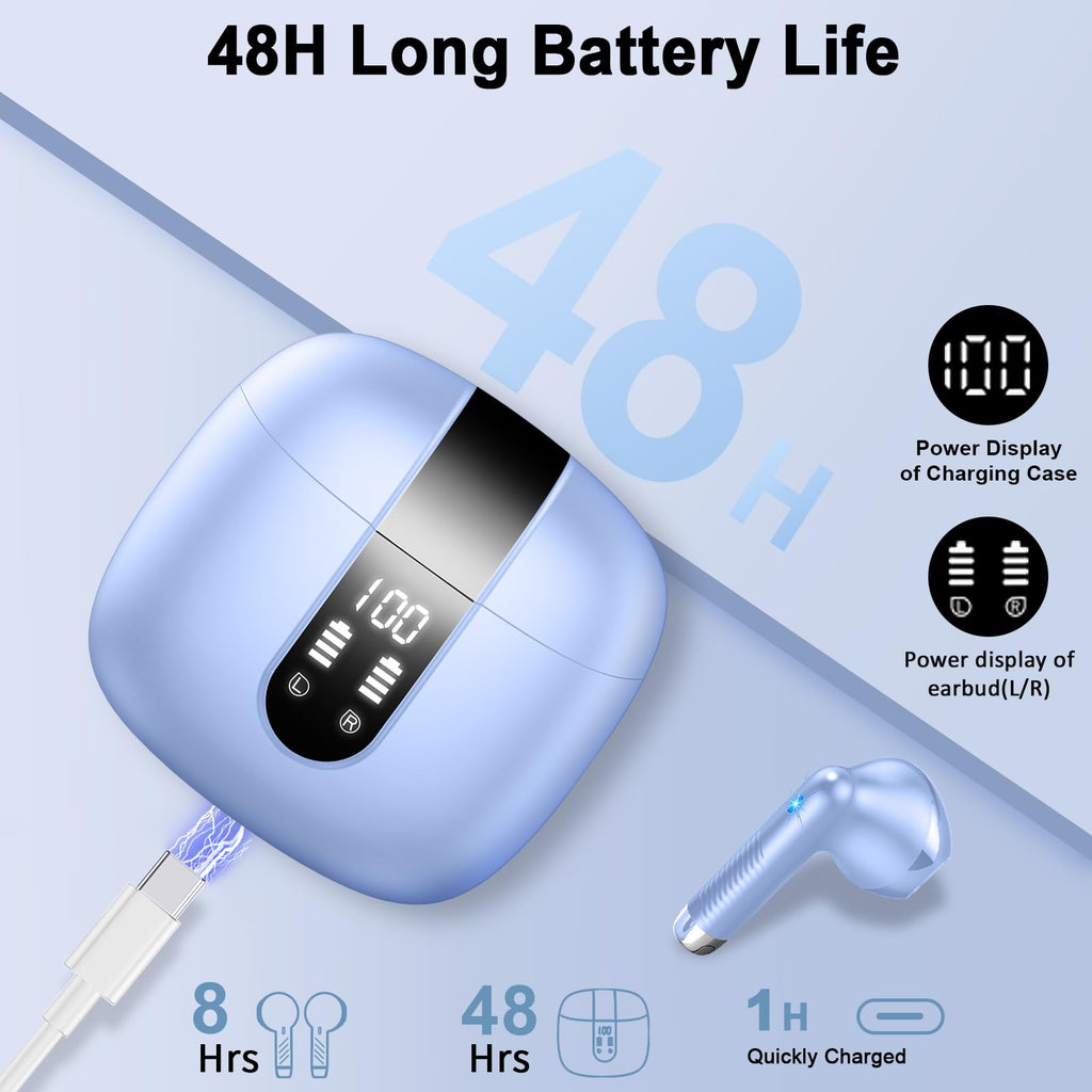 Drsaec Bluetooth Kopfhörer, In Ear Kopfhörer Kabellos Bluetooth 5.4