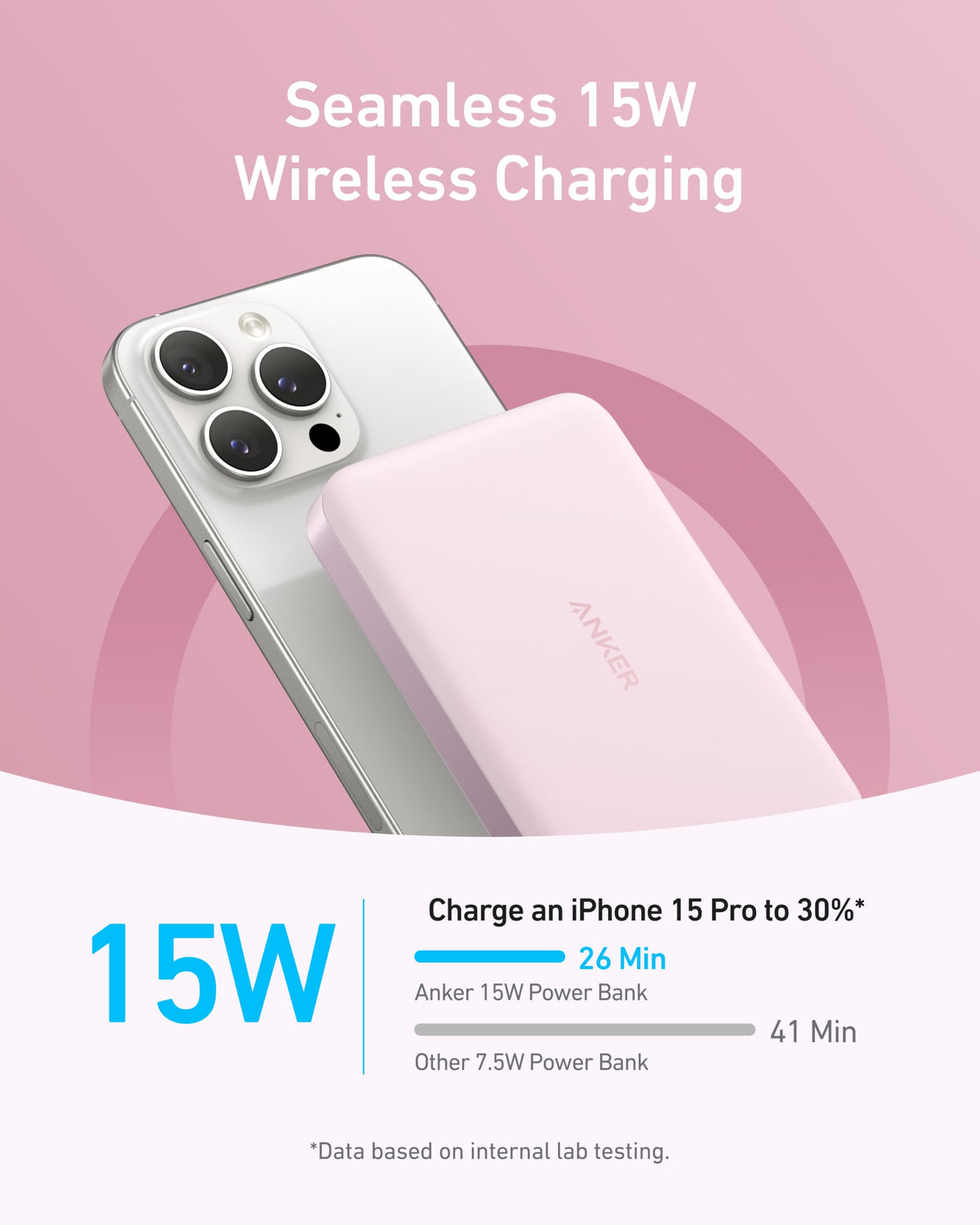 Anker MagGo Flache magnetische Powerbank 10000mAh Qi2 15W