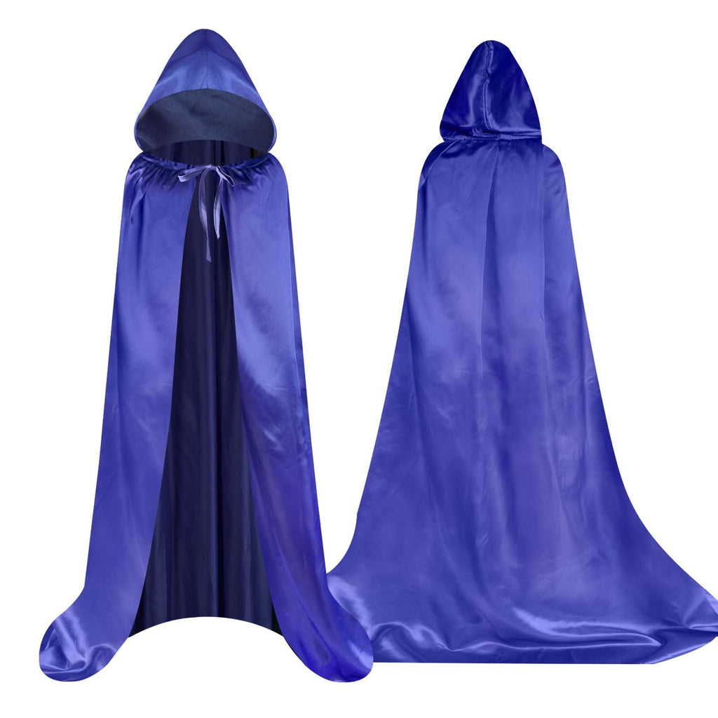 Aomig Cape à Capuchon, Déguisement Adulte Unisexe Costume, Cape Sorcier, Halloween Cosplay Costume Cape Longue Cape, Déguisement pour Halloween, Bal Masqué