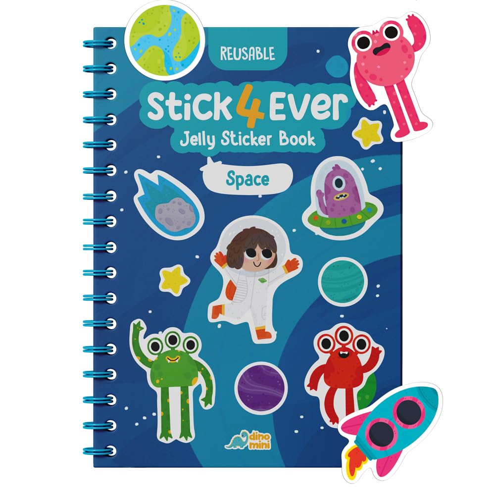 Stick4Ever Jelly Sticker Book® - for Kids - Waterproof