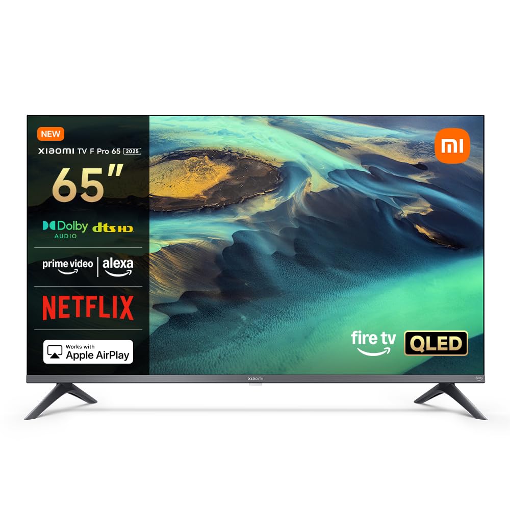 XIAOMI F2 Smart Fire TV 43 Zoll, 108 cm Fernseher (4K UHD, HDR10, Rahmenloses Metallgehäuse, Prime Video, Netflix, Alexa Sprachsteuerung, HDMI 2.1, Bluetooth, USB, Triple Tuner) Modelljahr:2022