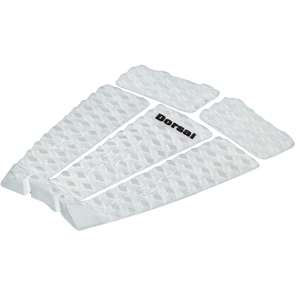 DORSAL Five 5-delars EVA surfbräda greppdyna med kicktail för stomp skimboards, surfbrädor, fish-brädor, funboards svart/vit
