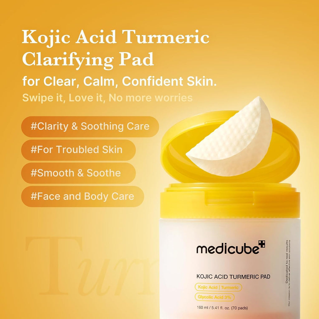 medicube Kojisäure Kurkuma Klärende Tonerpads