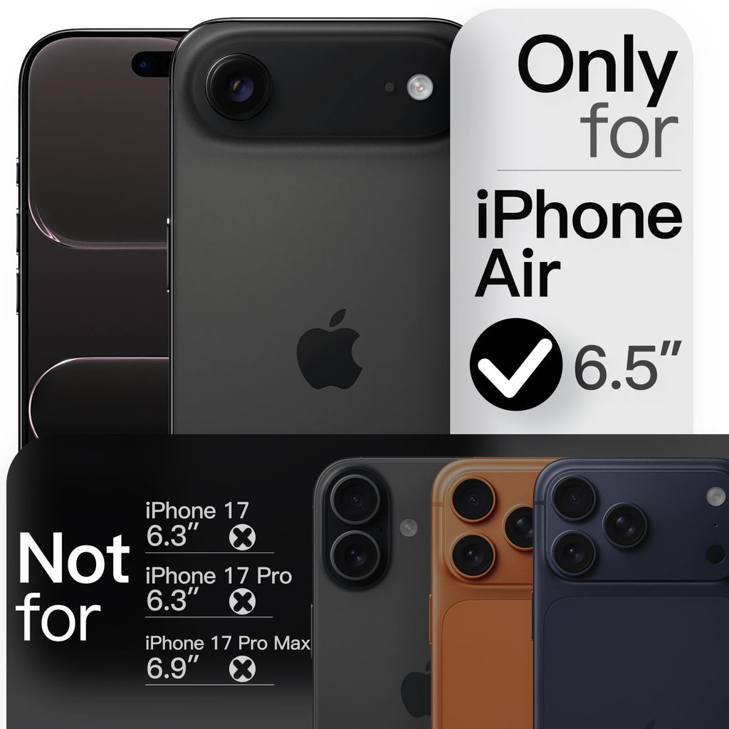 JETech Magnetische Dünne Hülle für iPhone 18 Pro, Schwarz