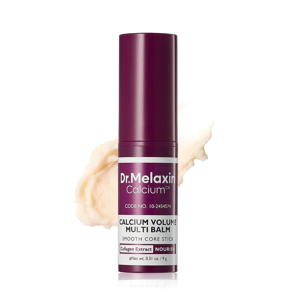 Dr.Melaxin Collagen Multi Balm Stick, koreanischer Anti-Falten-Stick mit Calcium und Adenosin für Augen, Hals und Gesicht, straffender Kollagen-Stick (Weiß, 9 g)