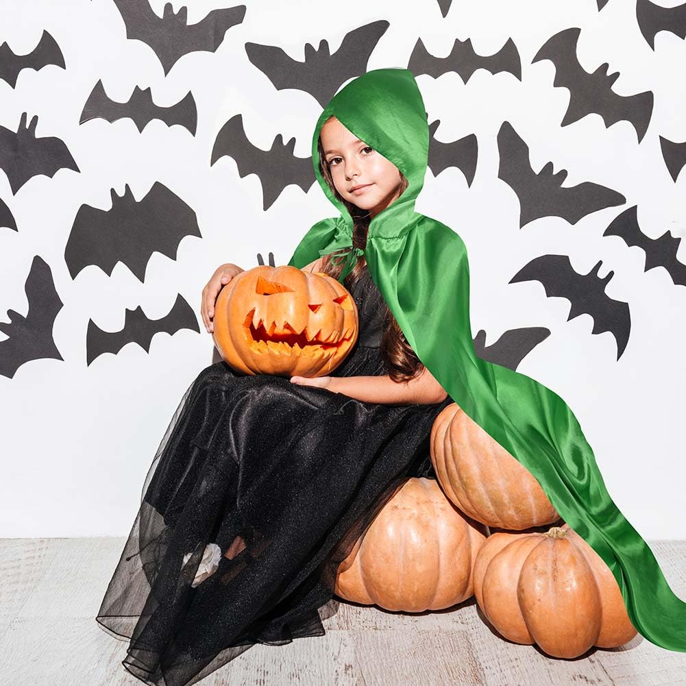 Aomig Cape à Capuchon, Déguisement Adulte Unisexe Costume, Cape Sorcier, Halloween Cosplay Costume Cape Longue Cape, Déguisement pour Halloween, Bal Masqué