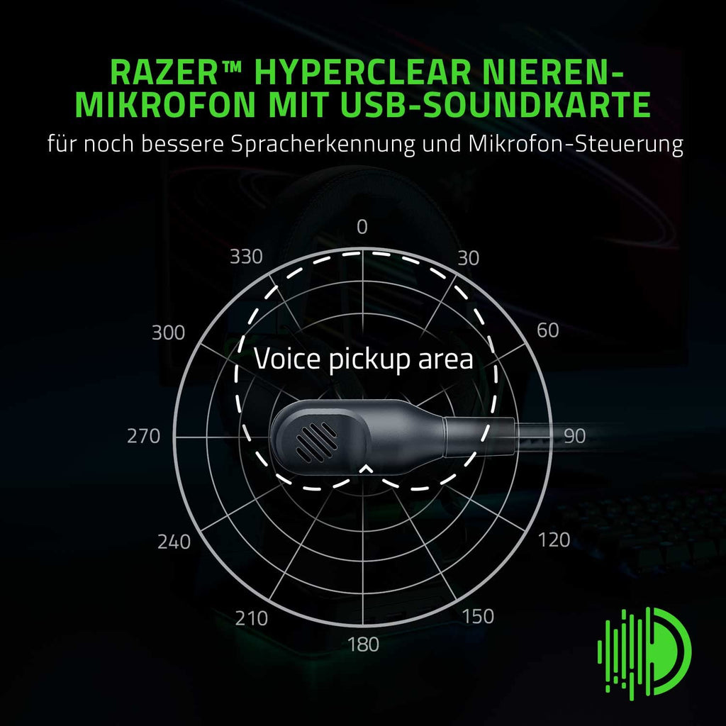 Razer BlackShark V2 X - Multi-Plattform kabelgebundenes Esports-Headset (Triforce 50mm Treiber, Erweiterte Passive Geräuschunterdrückung, 7.1 Surround Sound, Hyperclear Cardioid Mic) Grün