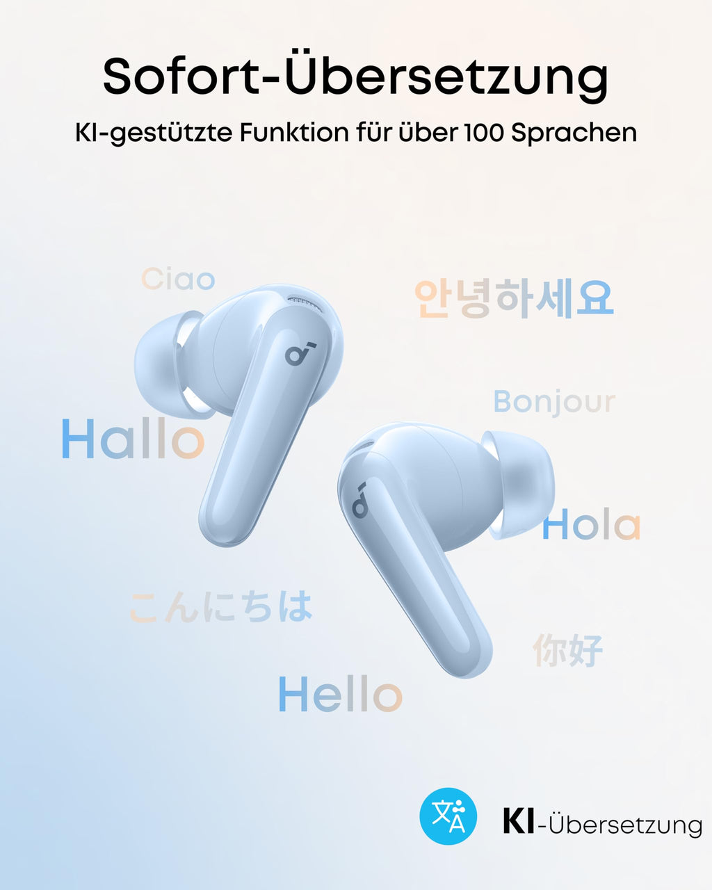 Soundcore by Anker P31i kabellose Bluetooth-Kopfhörer, Hi-Res Sound Schwarz
