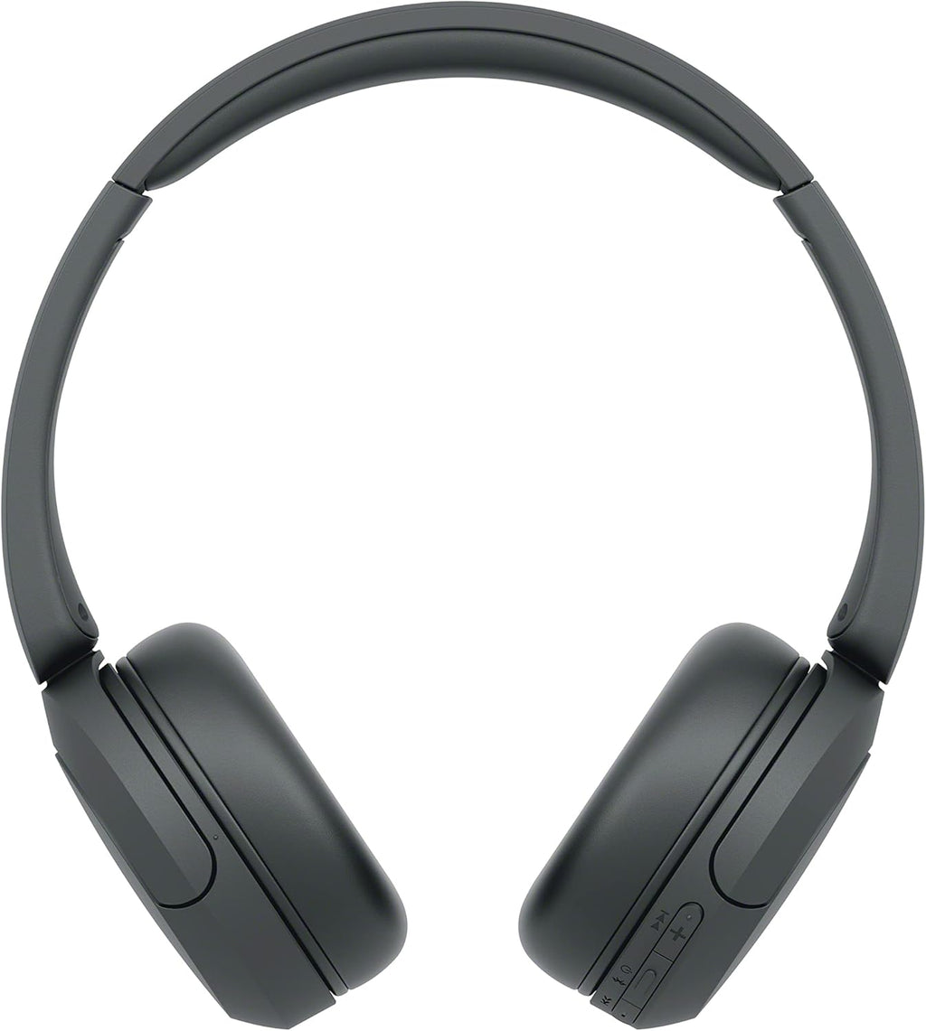 Sony WH-CH520 Kabellose Bluetooth-Kopfhörer - bis zu 50 Stunden Akkulaufzeit mit Schnellladefunktion, On-Ear-Modell - Schwarz