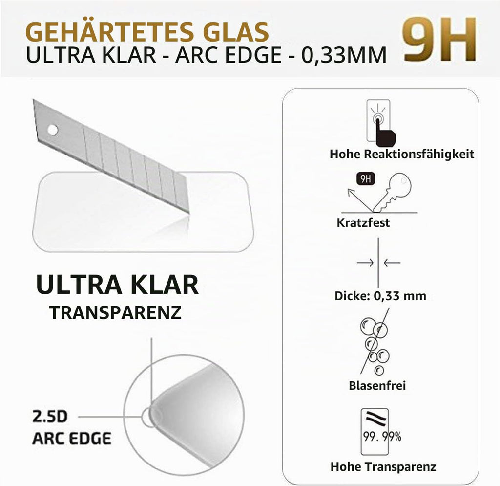 NEW'C Schutzfolie für Samsung Galaxy A35 5G für Panzerglas