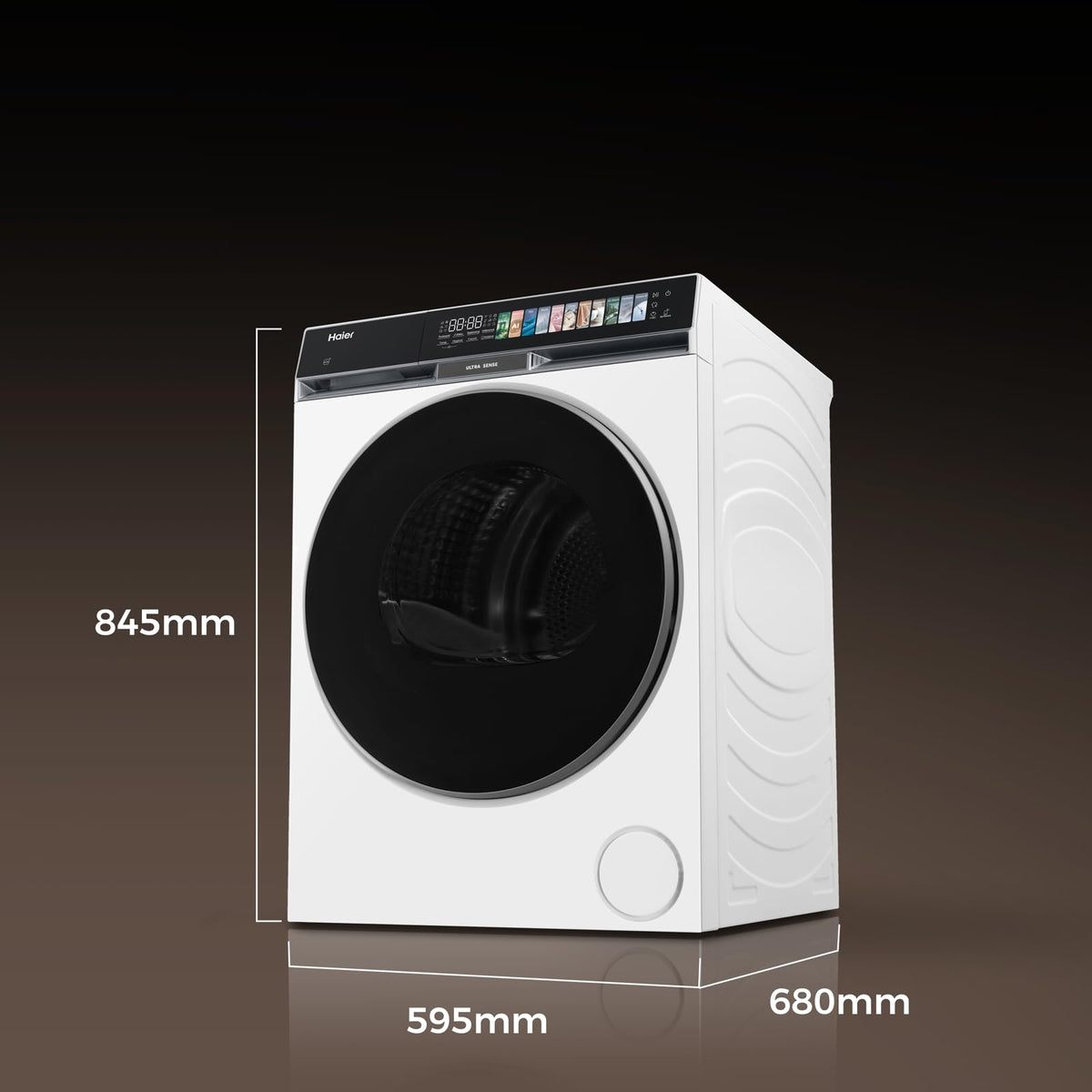 Haier Wärmepumpentrockner 9kg I G7 Serie I Klasse B I AI Power Inverter Motor, iOn Air Fresh, Pillow-Schontrommel, Automatik- & Hygiene-Programm, hOn AppI HD90-B667U1