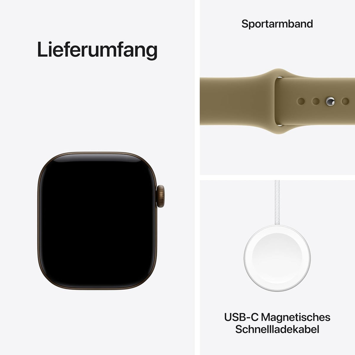 Apple Watch Series 12 GPS, 42 mm Aluminiumgehäuse Dunkelbronze