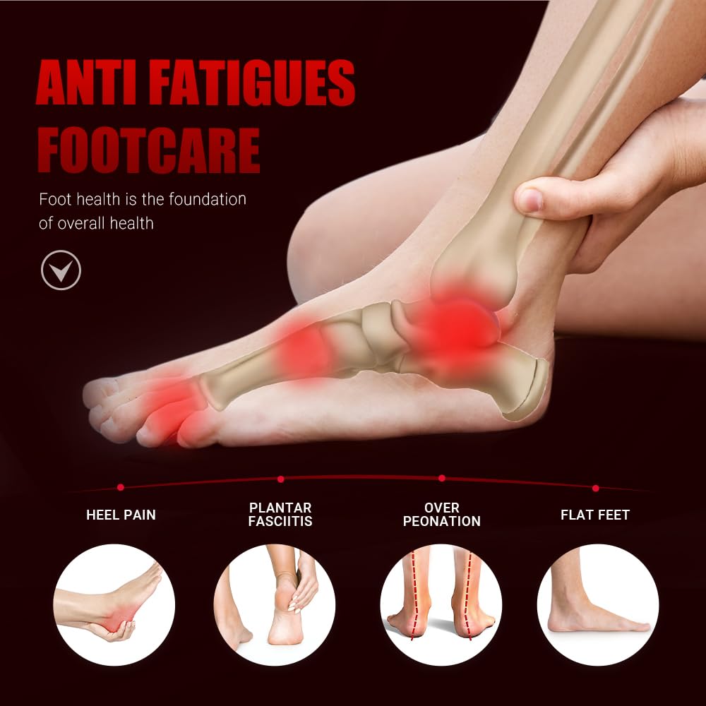 VALSOLE Orthopädische Einlegesohlen, Plantar Fasciitis Hohe Arch Support Schuheinlagen, Für Fersensporn,Plattfuß, Fußschmerz, Komfort Herren & Damen Einlegesohlen
