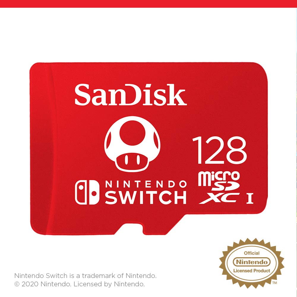 SANDISK 128GB microSD Karte, Super Mario Super Mushroom Edition