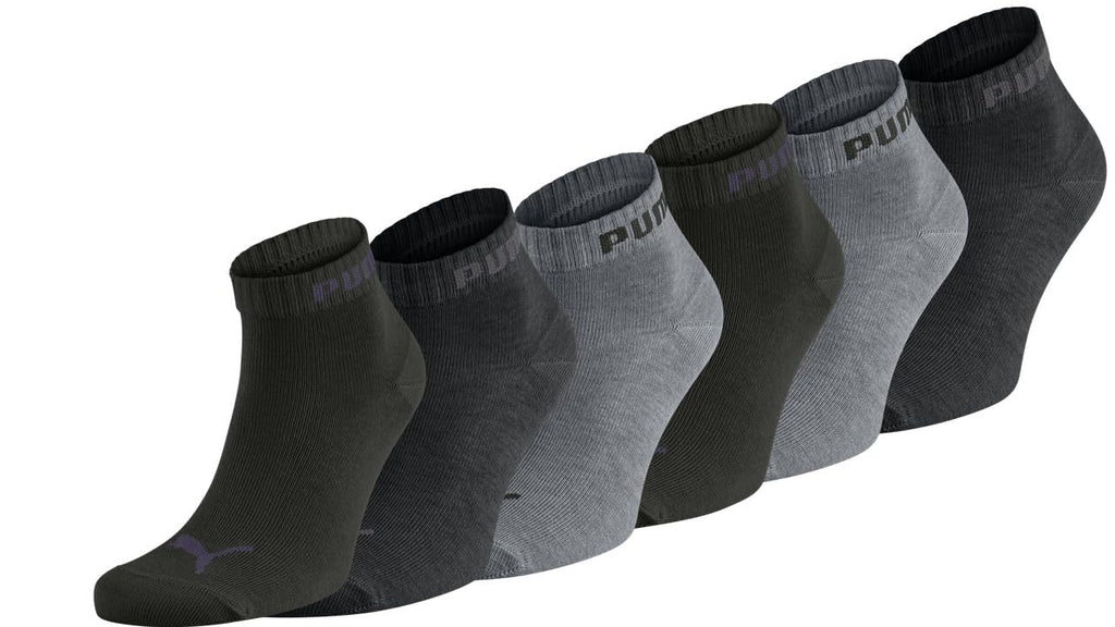 PUMA Unisex Sportsocken Quarter 6er Pack – Statement Edition, kurze Socken für Sport & Alltag, Damen & Herren